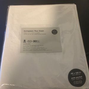 West elm European flax linen 48x108in. I have 4 in total